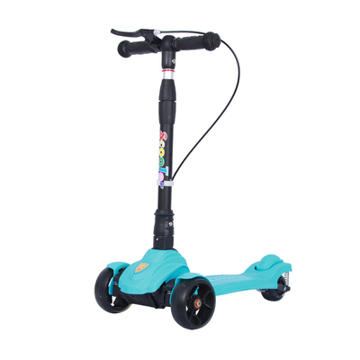 BSCI 7 Inch Kids Light Up Scooter 50KGS Three Wheel Foldable Scooter